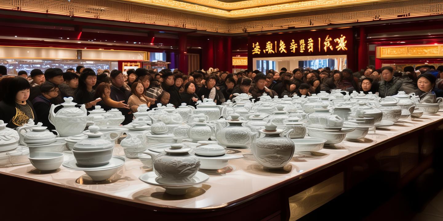 双清区宝庆瓷刻艺术馆携手故宫文创，限量版茶具预售火爆，一抢而空！