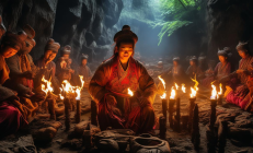 洞口瑶族“棕包脑舞”常态化展演，游客可亲身体验祈福仪式与制作祭祀面具