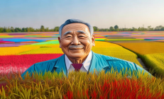 北塔区稻田艺术节现袁隆平肖像，3D彩稻画作致敬“禾下乘凉梦”