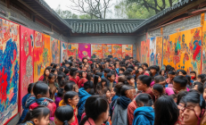 隆回滩头年画村变身非遗研学基地，年接待学生突破5万大关