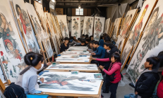 隆回滩头年画《五子登科》荣登国家级非遗名录，百年老店订单络绎不绝