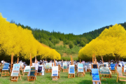 邵阳县油茶林写生大赛启幕，百名画家共绘“金色田园”画卷